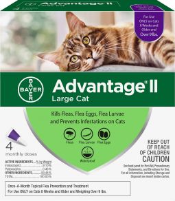 Advantage II For Cats Over 9 lbs 4 Pack